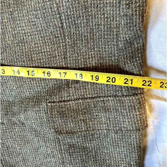 Austin Reed Vintage Tweed Wool Sport Coat Gray Barleycorn Fleck 42 44 Regent St - Picture 8 of 16